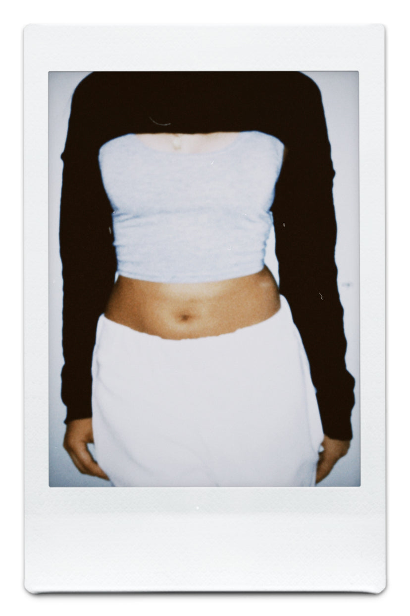 BLACK KNIT BOLERO - DIVINEMADE