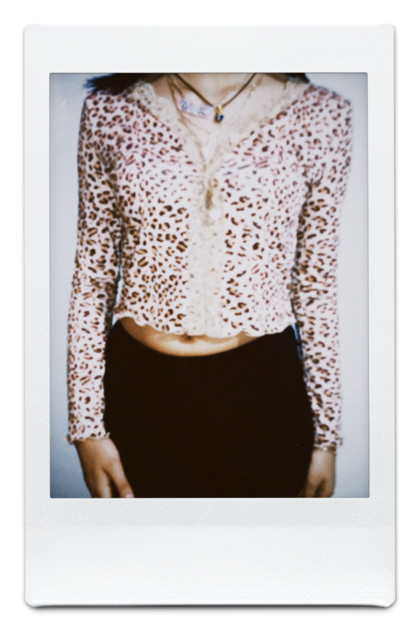 LEOPARD LACE TOP - DIVINEMADE